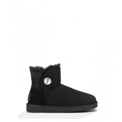 Уггі Mini Bailey Button Bling Black – стиль і тепло у кожному кроці