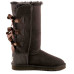 Уггі Bailey Bow Tall II Chocolate – класика з бантом