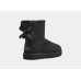 Уггі Mini Bailey Bow II Black – класика з витонченими деталями