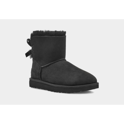 Уггі Mini Bailey Bow II Black – класика з витонченими деталями