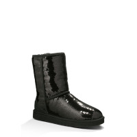 Уггі Sparkles Classic Short чорні (Black) 3161 Уггі Sparkles Classic Short чорні (Black) 3161