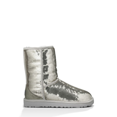 Уггі Sparkles Classic Short Silver – сяючий стиль і тепло Уггі Sparkles Classic Short Silver – сяючий стиль і тепло
