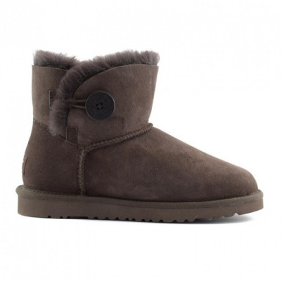 Уггі Bailey Button Mini Chocolate – натуральна овчина та затишок Уггі Bailey Button Mini Chocolate – натуральна овчина та затишок